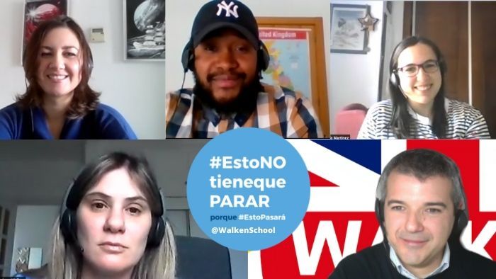 El equipo de Walken School participando en la iniciativa #EstoNOtienequePARAR